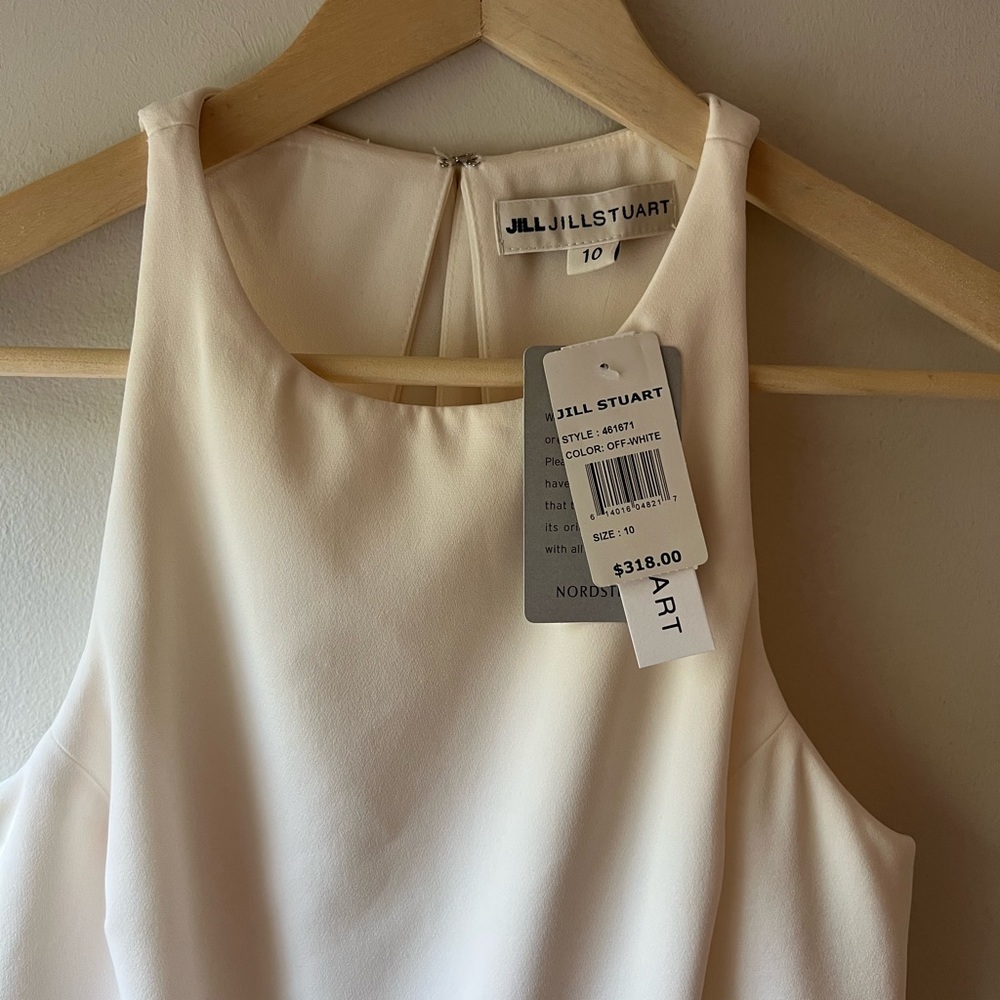 NWT White/Crepe Jill Stuart Jumpsuit